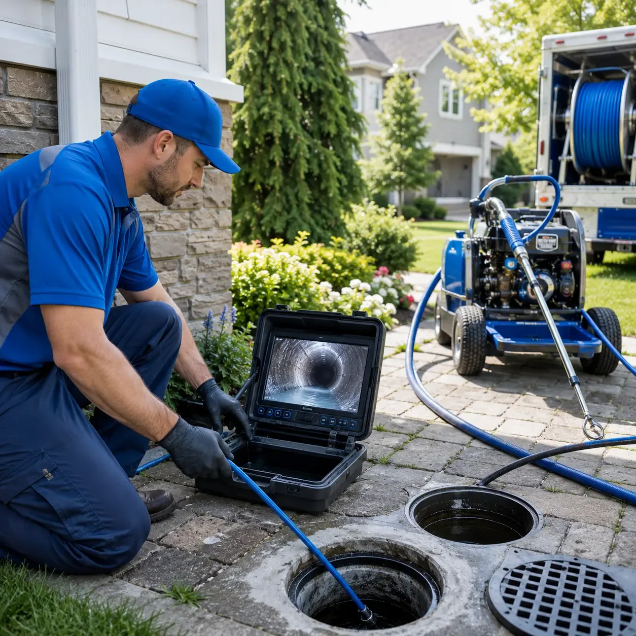 Outdoor drain cleaning professionals serving Buffalo, IN